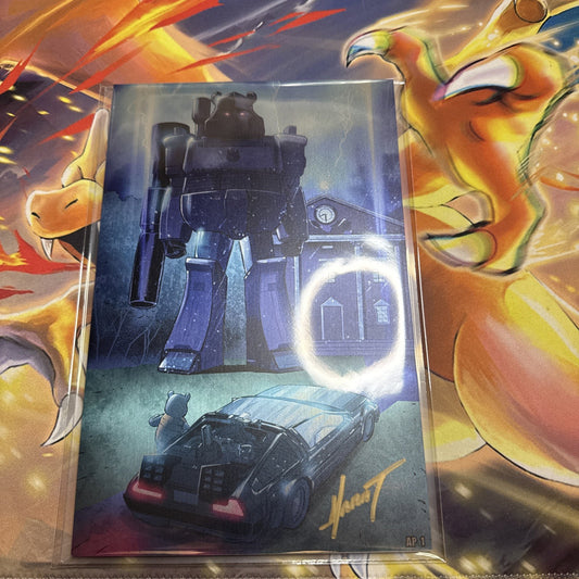 DO YOU POOH TRANSFORMERS back to future VIRGIN metal Ap1 SIGNED